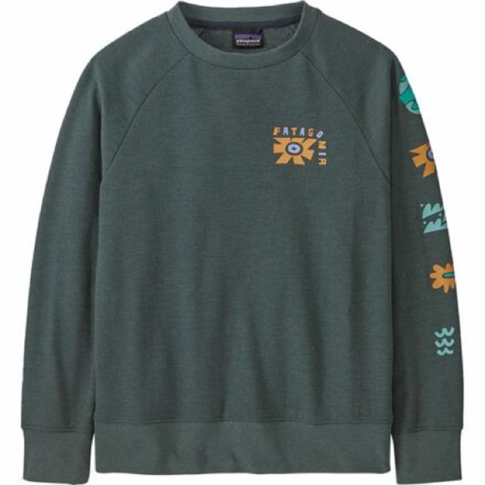 Patagonia Kid’s Lightweight Crew Sweatshirt in We All Need: Nouveau Green XL